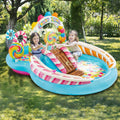 Inflatable Pool Water Slide Fun Lawn Water Inflatable Swimming Pool Unique Children Paddling Pool 295X191X130cm - Al-Raheem Imports