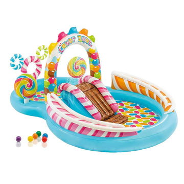 Inflatable Pool Water Slide Fun Lawn Water Inflatable Swimming Pool Unique Children Paddling Pool 295X191X130cm - Al-Raheem Imports