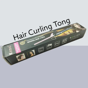 KEMEI Professional 9mm Hair Curler Electric Ceramic Curling Iron for Tight Curls
