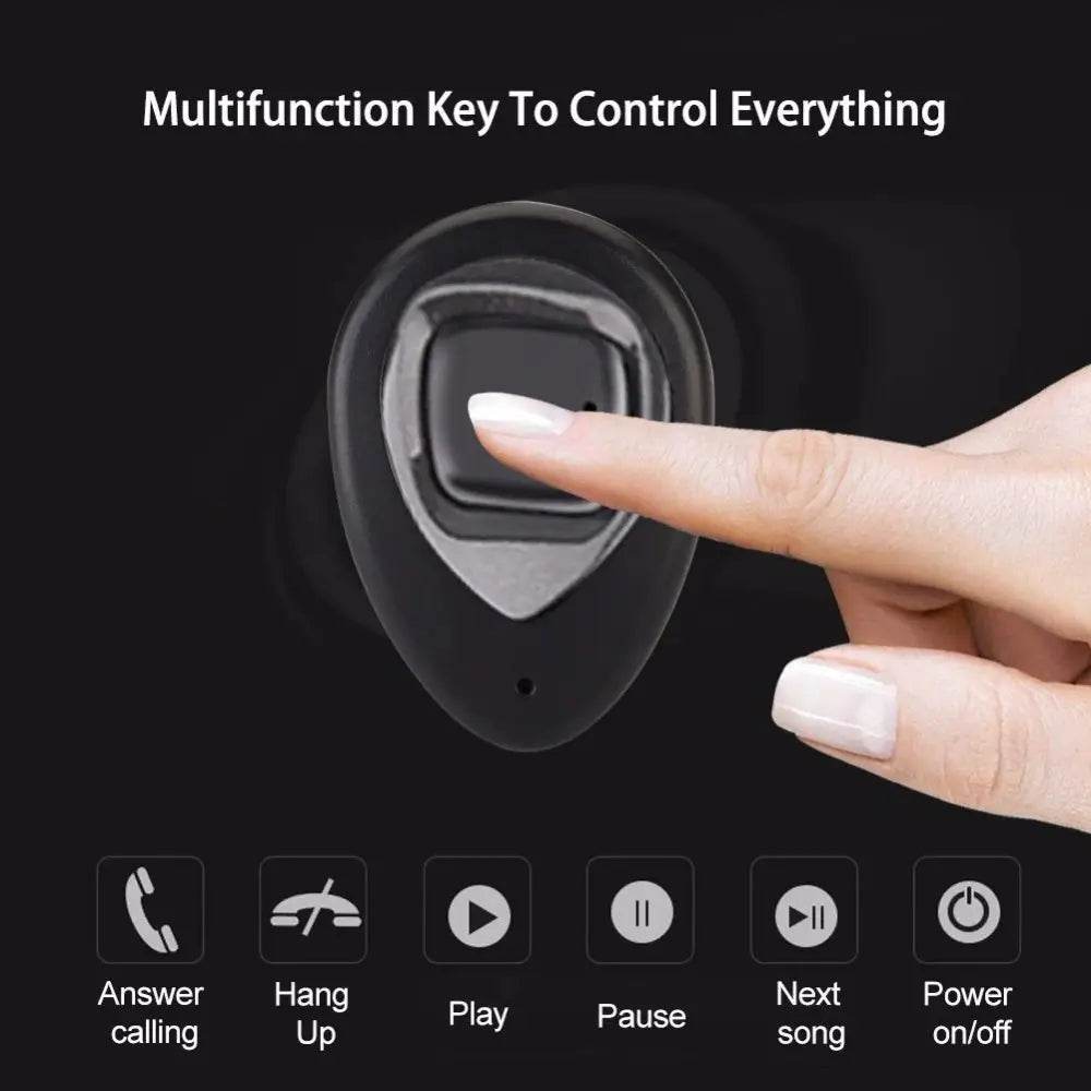 XIAOWU K5 In-Ear Wireless Bluetooth Earbuds with Mic, Ear Hook, and Charging Box - Al-Raheem Imports