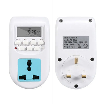 LCD Display Digital Programmable Timer Switch Socket 2300W Energy Saver