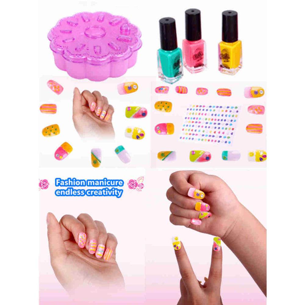 Nail Art Studio Girl's Fabulous Sparkling Nail Set for Creative Fashion Fun - Al-Raheem Imports