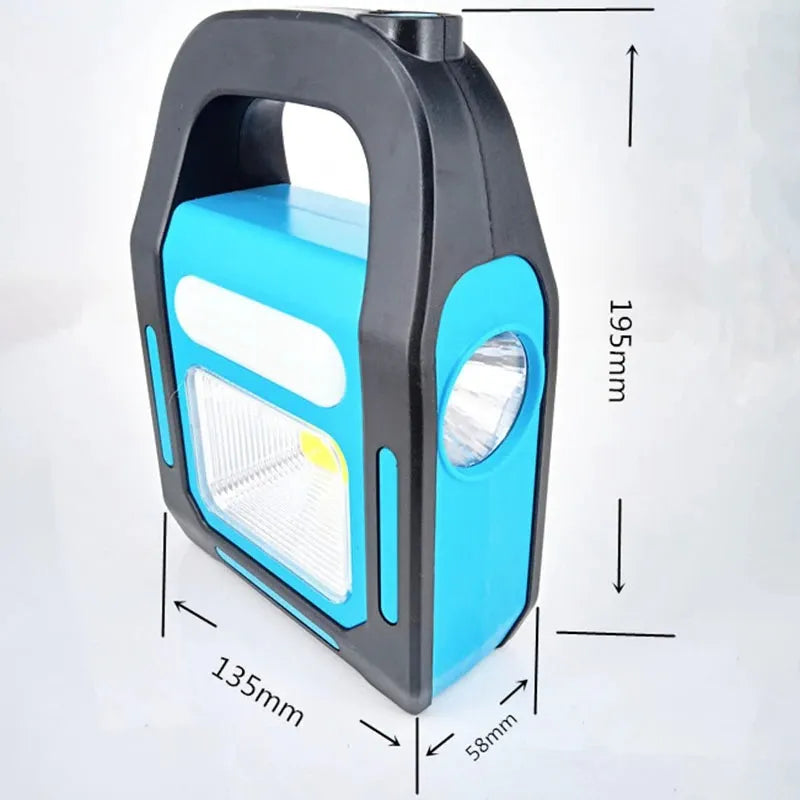 3 In 1 Solar USB Rechargeable COB LED Camping Lantern 1000 Lumen Power Bank Waterproof Flashlight
