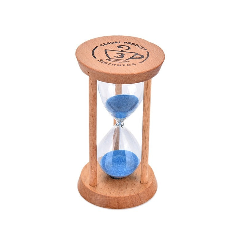 Lovely 3 Minute Wooden Frame Sand Hourglass Timer for Home and Kitchen Decor