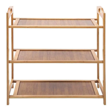 3 Tier Bamboo Shoe Rack DIY Standing Storage Organizer