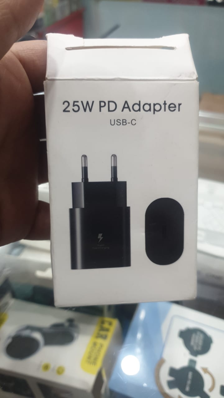 Original Samsung 25W Super Fast Charger USB PD Adapter 2 Pin Fast Charging Power Adapter