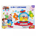 6 in 1 Live Band Kids Fun Play Toy Tambourine Trumpet Guitar with Songs & Sound Effects - Al-Raheem Imports