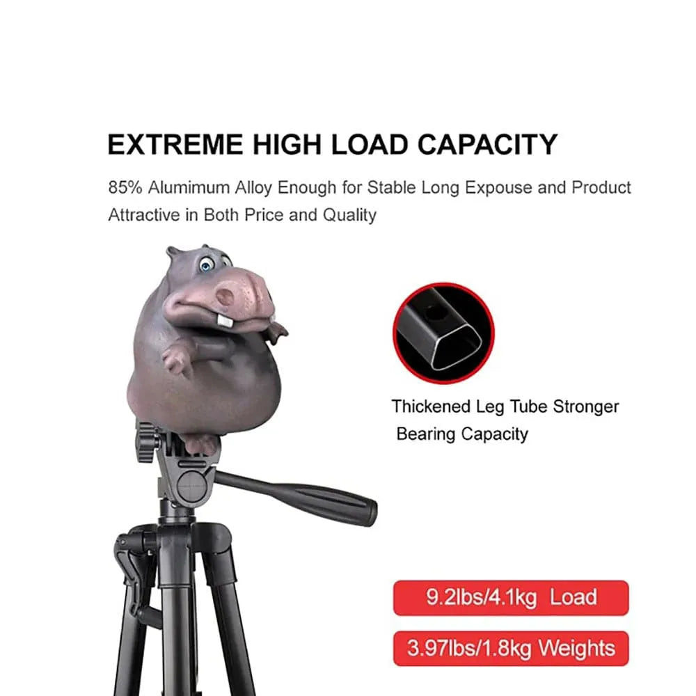 DK-260 Portable Tripod Stand with Bluetooth Remote Shutter for Smartphones Black