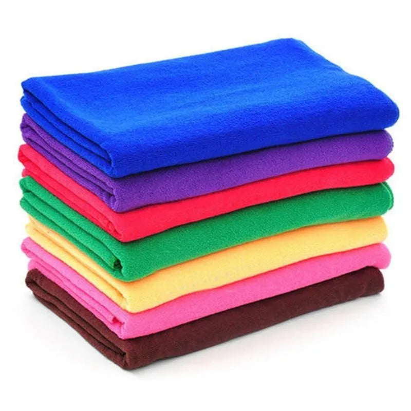135x70cm Terry Cotton Bath Towel Super Absorbent Soft Microfiber