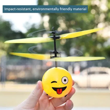 Mini Smiley Drone Hand Induction Flying Ball Toy for Kids