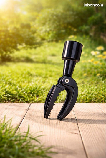 Lever Operated Weed Puller Stand Up Root Remover Nine Claws Garden Tool