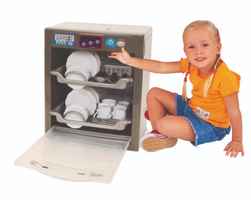 29pcs Electronic Dish Washer Pretend Play Kitchen Set with Sound Lights and Realistic Accessories for Kids