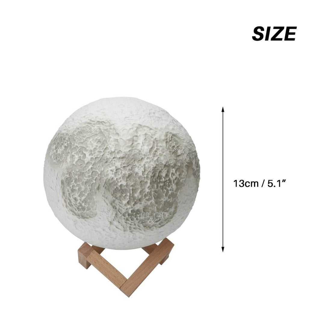 3D Magical Moon LED Night Light USB Rechargeable Desk Lamp Home Decor - Al-Raheem Imports