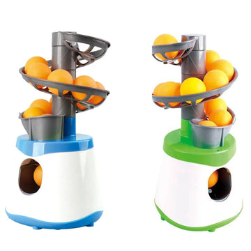 Table Tennis Ball Machine Portable Automatic Launcher Robot with 10 Balls for Kids