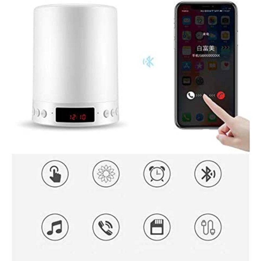 Night Light Wireless Touch LED Lamp with Bluetooth Speaker and TF Card Support - Al-Raheem Imports