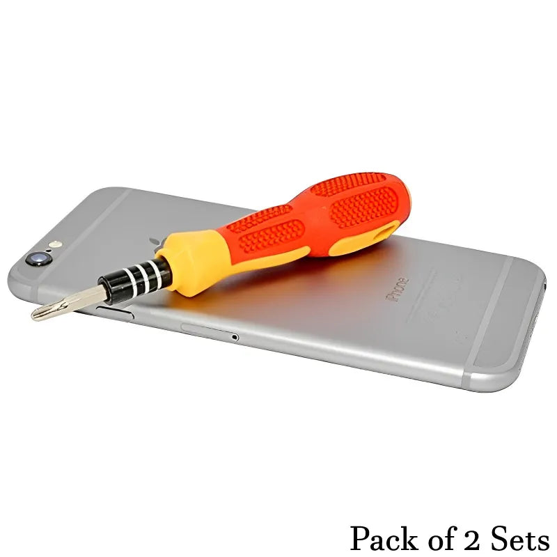 2 Pack 31 In 1 Multi Functional Screwdriver Tool Kit with Magnetic Bits for Mobile Phones Tablets and Small Electronic Product Repair