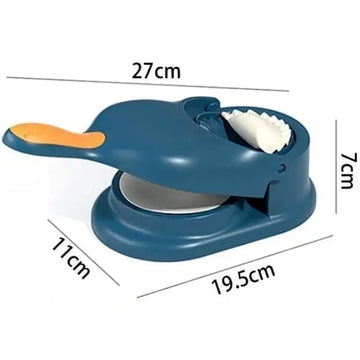 Multifunctional 2 in 1 Manual Press Dumpling Maker Set Easy Homemade Dumplings Empanadas Pierogis Random Color PP Plastic
