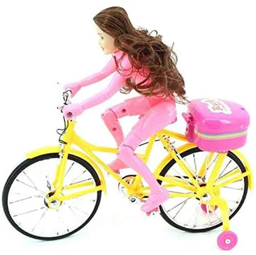 Competition Bicycle Doll Toy with Music and Light Effects for Kids