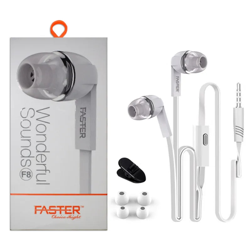 F8 Universal In-Ear Earphones with Rich Bass and Supreme Sound Quality