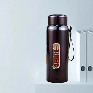 800ml Stainless Steel Vacuum Insulated Thermos Bottle Leakproof with Built-in Filter