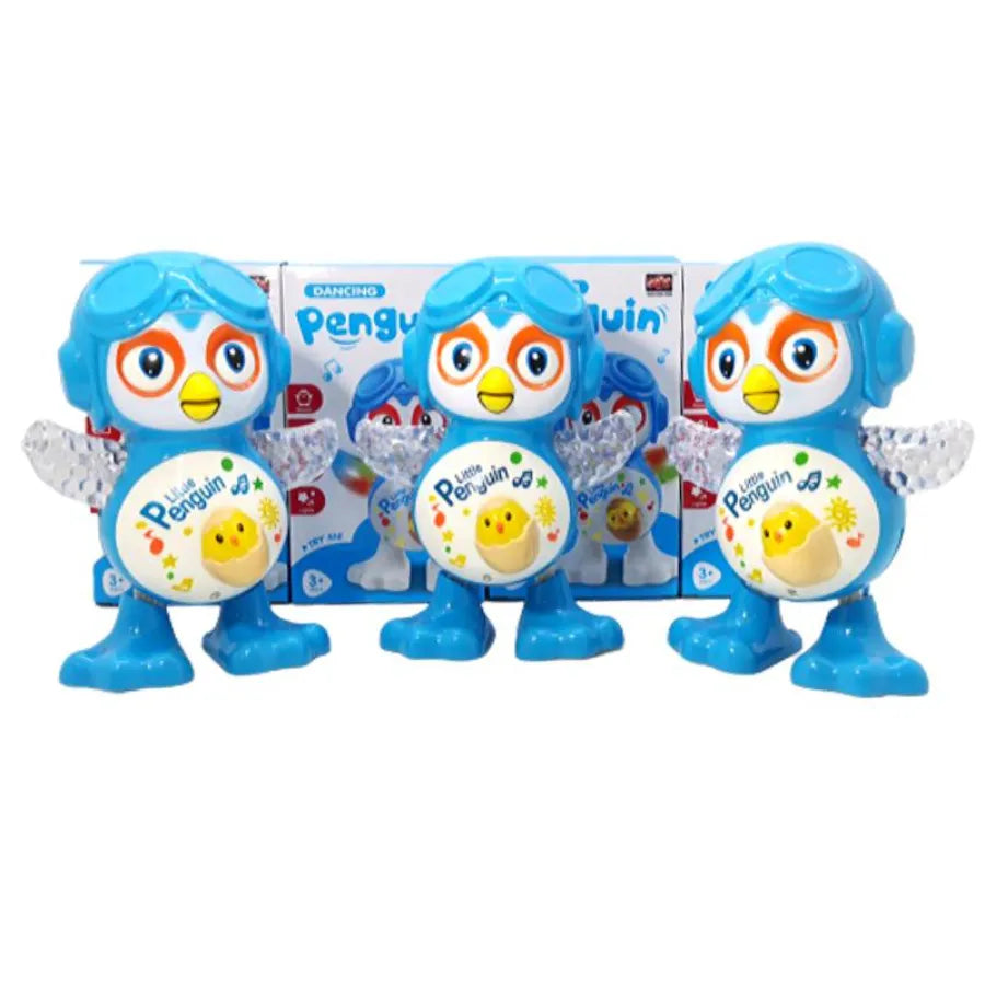 Electric Penguin Dancing Robot Toy for Kids with Music and Lights