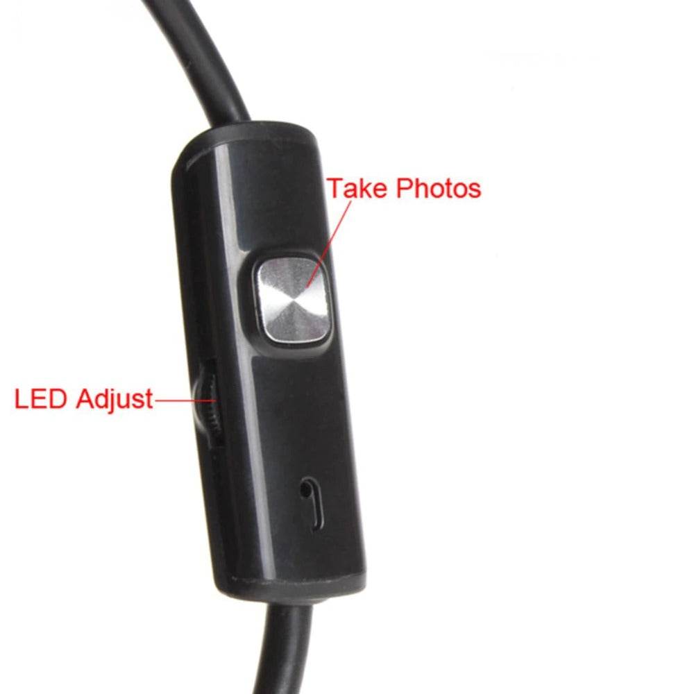 3.5M 7mm Endoscope Camera HD with 6 LED Soft Cable Waterproof Inspection Borescope for Android and PC - Al-Raheem Imports