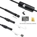3.5M 7mm Endoscope Camera HD with 6 LED Soft Cable Waterproof Inspection Borescope for Android and PC - Al-Raheem Imports