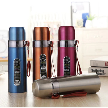 500ml Stainless Steel Vacuum Flask Hot Cold Water Bottle Bullet Insulated Thermos