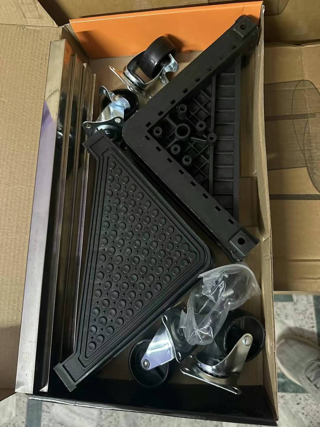 Adjustable Movable Base Stand for Washing Machine Refrigerator Trolley with Wheels