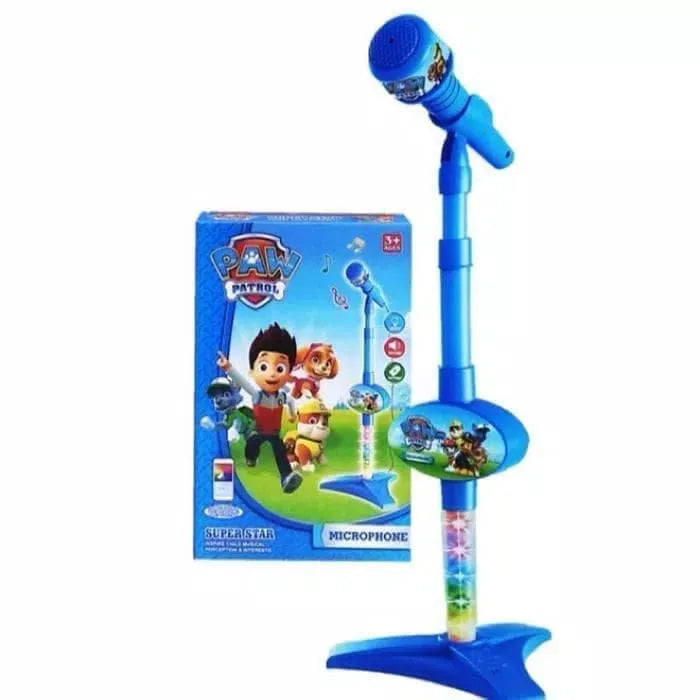 PawPatrol Digital Kids Karaoke Microphone Musical Toy with Adjustable Stand Lights and Mobile Music Playback