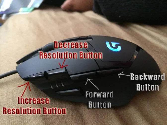 Logitech G402 Hyperion Fury Gaming Mouse Black