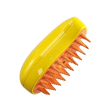 Rechargeable 3 in 1 Cat Steam Brush Green Pet Grooming Tool Steamy Brush for Hair Removal Massage and Cleaning