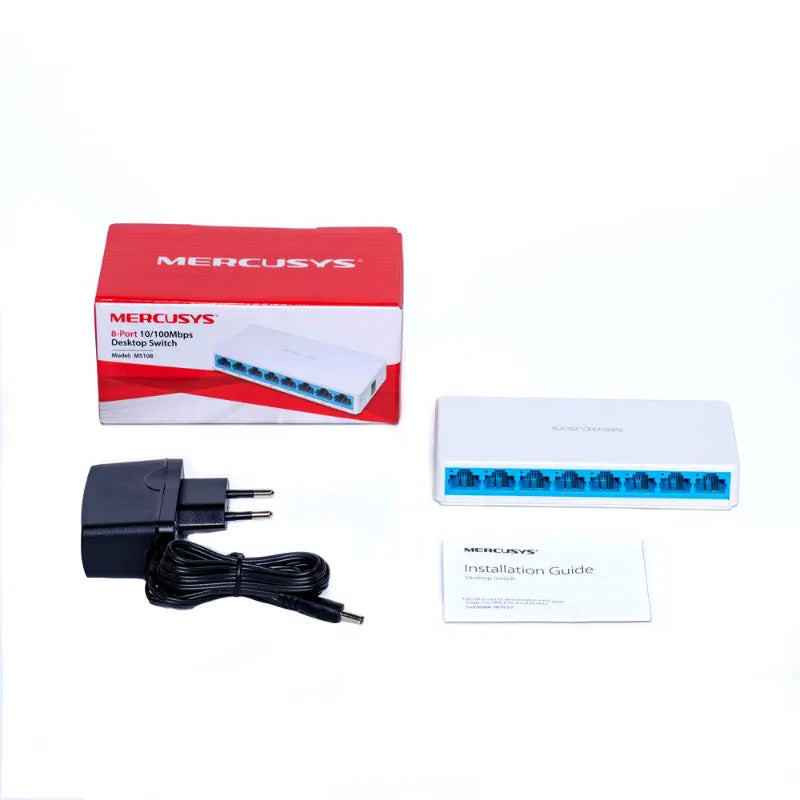 Mercusys MS108 8-Port 10/100Mbps Desktop Network Switch