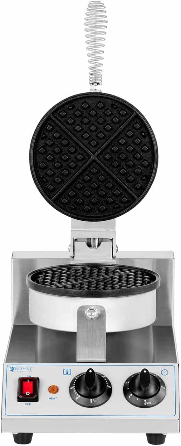 Commercial Single-Head Waffle Cone Maker | Electric Ice Cream Cone Machine | Heavy-Duty Stainless Steel