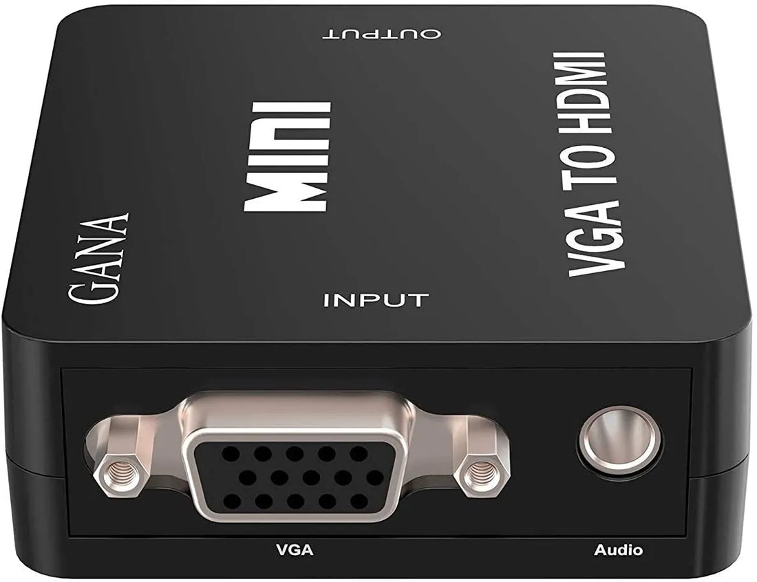 Mini VGA to HDMI Converter Adapter with USB Cable and 3.5mm Audio for HDTV PC Laptop