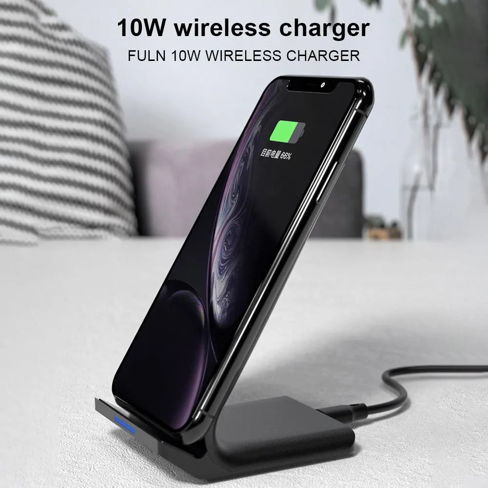WK WP U84 10W Wireless Fast Charger Stand Vertical Horizontal Desktop Phone Holder with Quick Charge 2.0