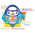Penguin Karaoke Buddy Toy Musical Microphone with Echo LED Lights for Kids - Al-Raheem Imports
