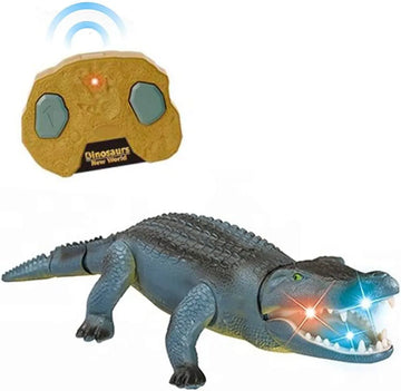 Remote Control Walking Crocodile Toy with Lights Sound Effects for Kids