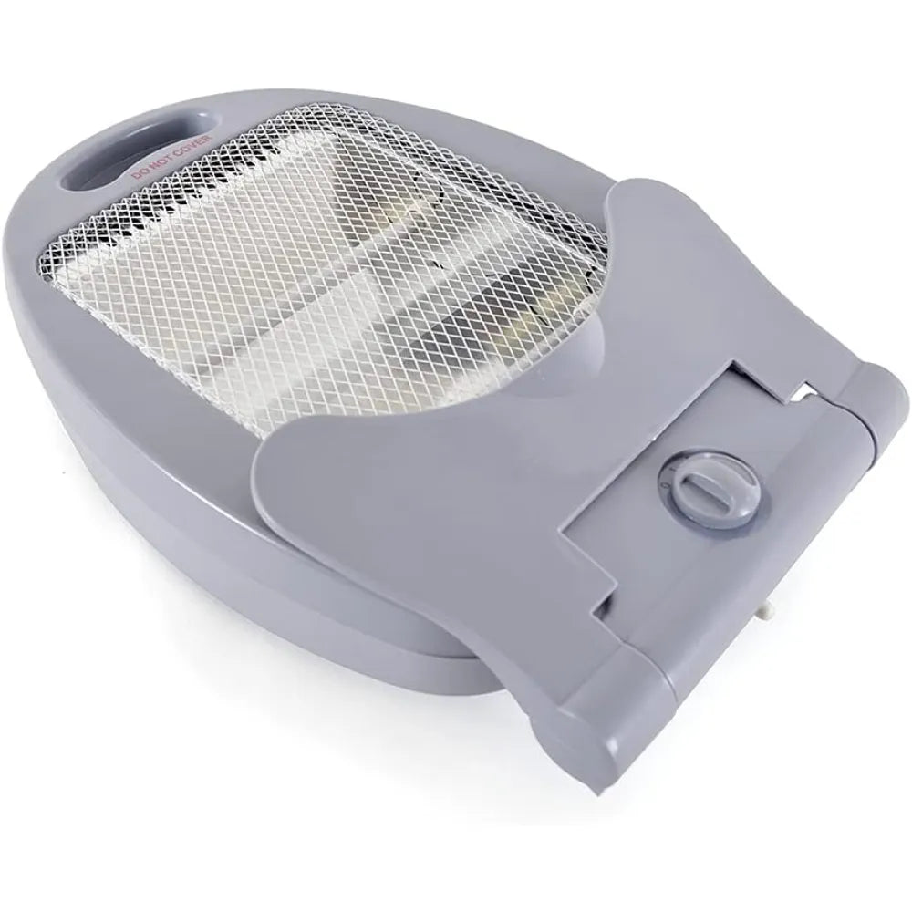 800W Portable Quartz Electric Heater Instant Heat with Tip-Over & Overheat Protection