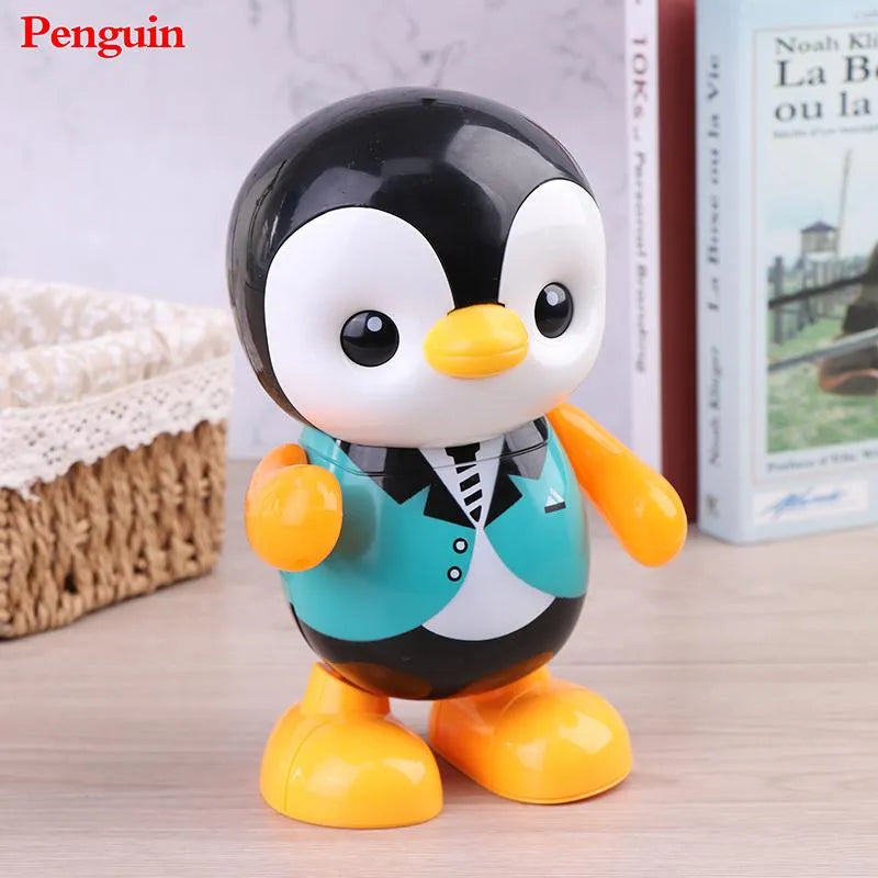 Dancing Penguin LED Musical Toy Portable Singing Plastic Figure