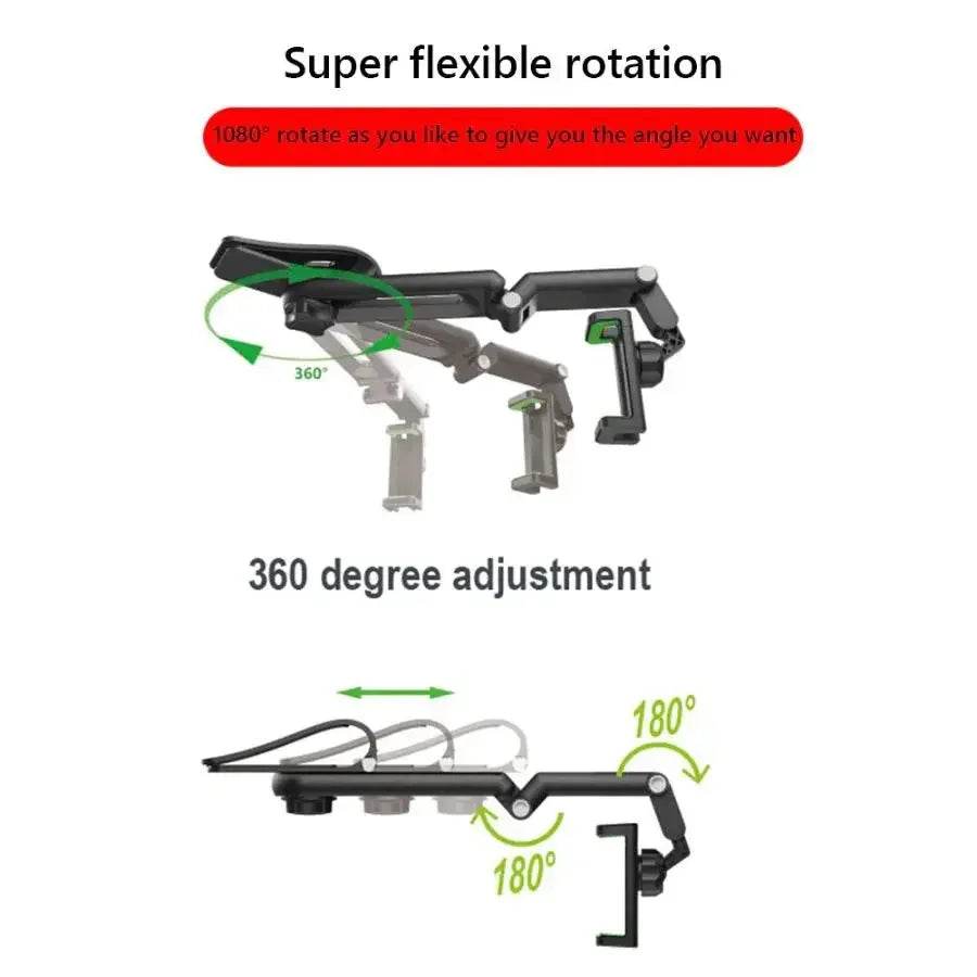 1080 Rotation Car Clip Sun Visor Phone Holder Universal Cell Phone Mount Mobile Clip - Al-Raheem Imports