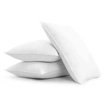 Luxury White Pillow 27x17 Inches with Imported Printed Cover and Ball Fiber Filling