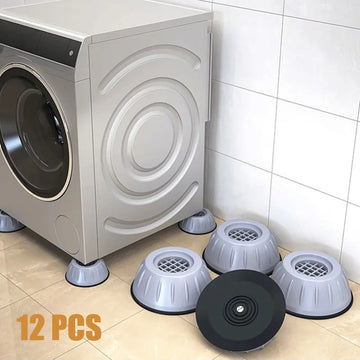 3 Pack of 4Pcs Anti Vibration Washing Machine Universal Fixed Non Slip Rubber Feet Pads for Noise Reduction and Floor Protection Total 12 Pieces