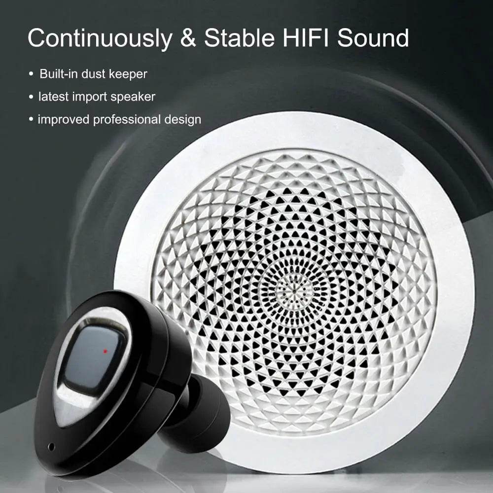 XIAOWU K5 In-Ear Wireless Bluetooth Earbuds with Mic, Ear Hook, and Charging Box - Al-Raheem Imports