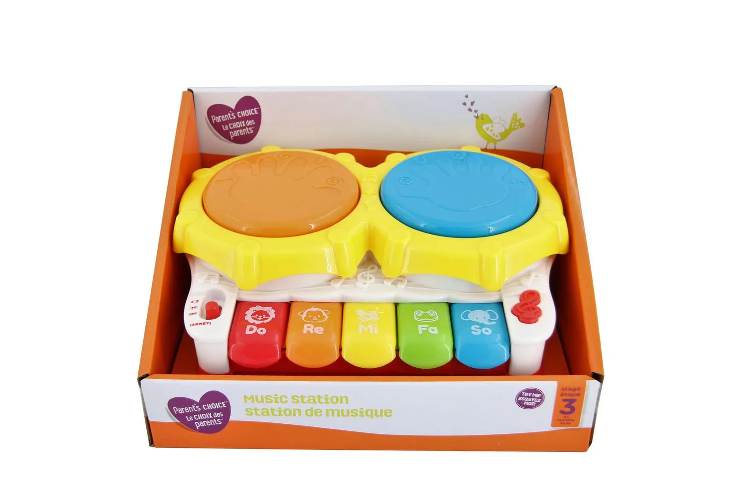 Light Up Music Hand Drum Electronic Keyboard Baby Musical Toy