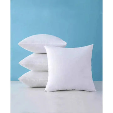 Ultimate Soft Comfortable 15x15 Inches Plain White Floor Cushion Square Lounger