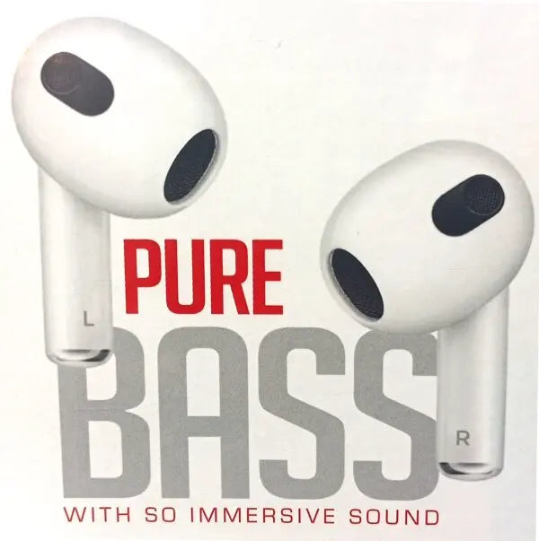 Airbuds 5 Wireless Bluetooth Earphone 5.0 Stereo Headset with Charging Case White