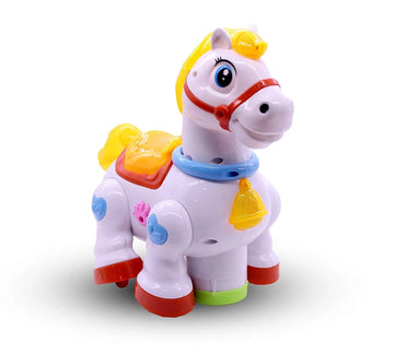 Cute Dony Pony Horse Walking Toy with Light and Sound for Kids
