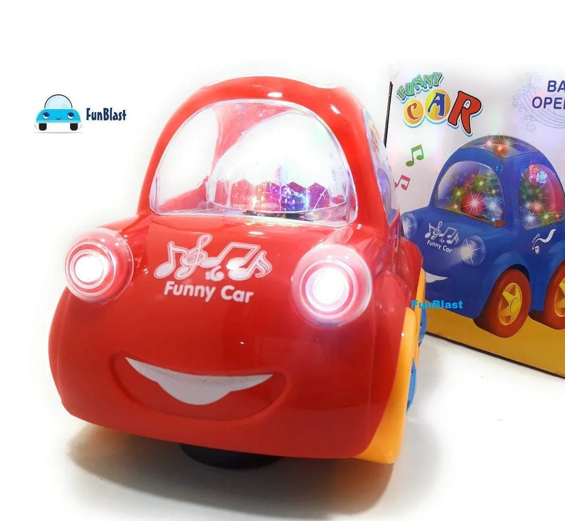 Funny Car Toy with Lights Music and 360 Degree Rotation for Kids