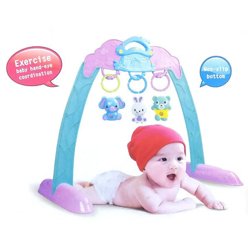 Mushroom House Baby Activity Gym Playmat for Hand-Eye Coordination